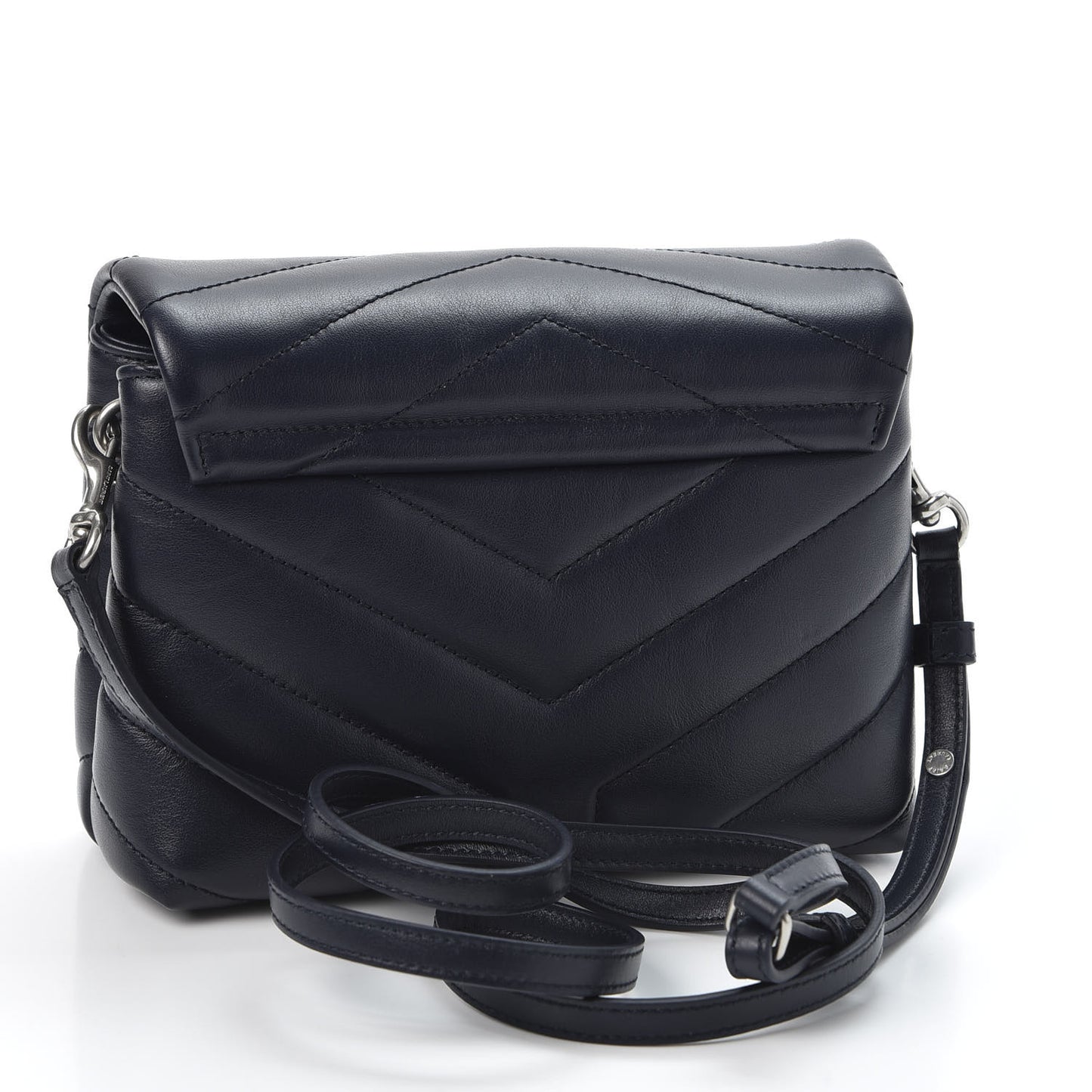 Calfskin Y Quilted Monogram Toy Loulou Chain Satchel Medium Blue