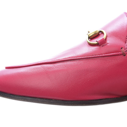 Gucci Lambskin Womens Brixton Horsebit Loafers 38.5 Hot Pink 9 of 10