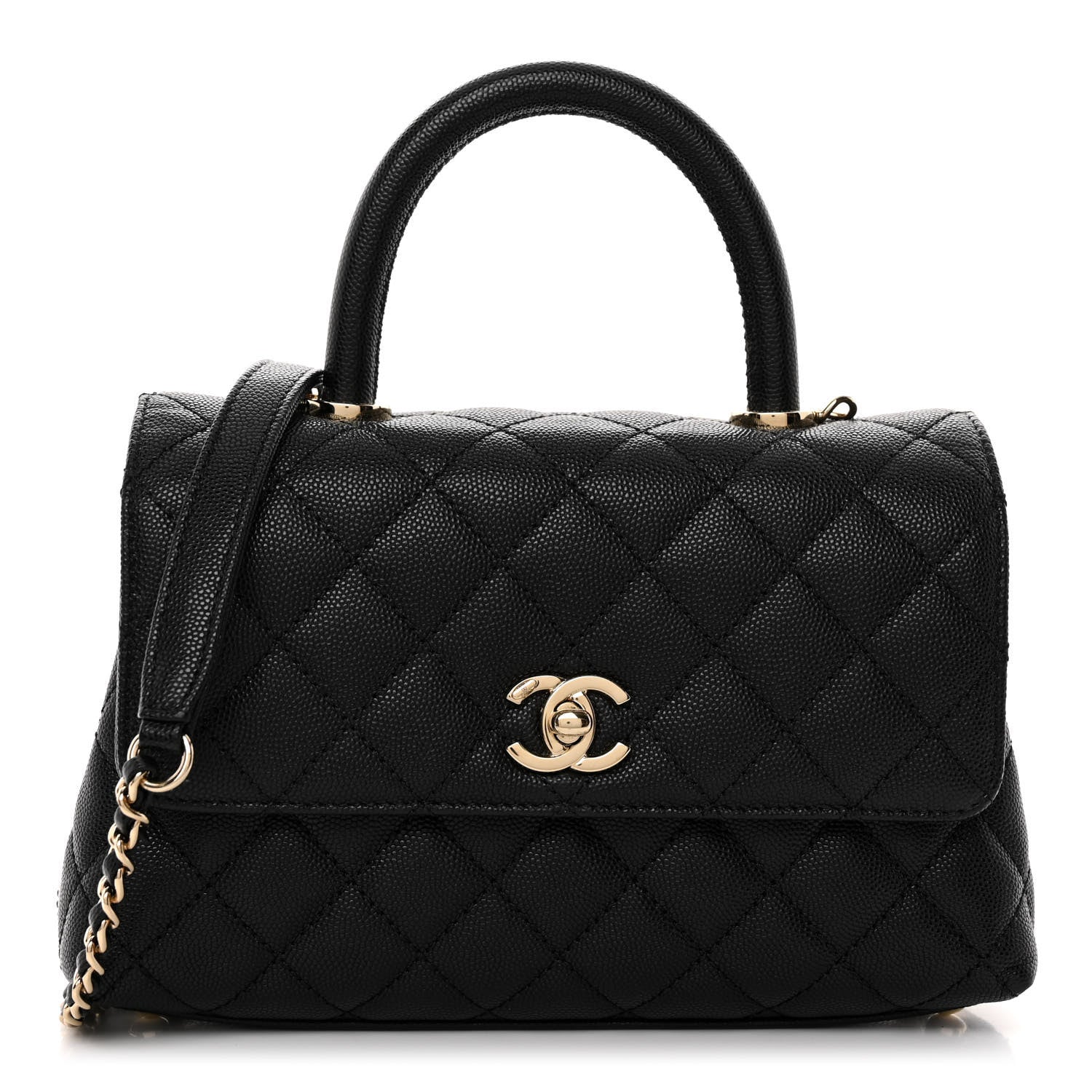 Chanel Caviar Quilted Mini Coco Handle Flap Black 1 of 11