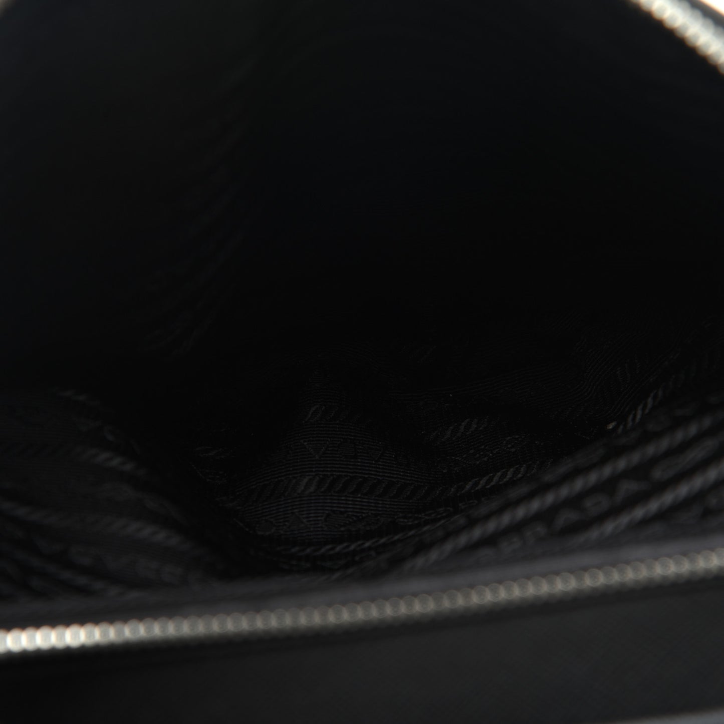 Saffiano Travel Medium Brique Crossbody Bag Black