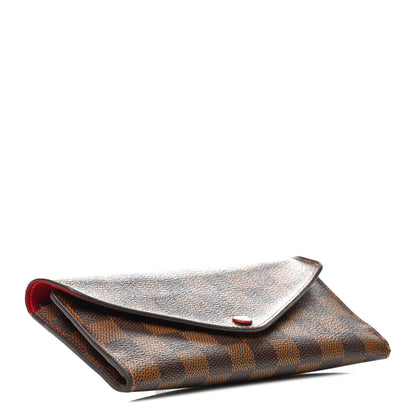 Louis Vuitton Damier Ebene Josephine Wallet Red 8 of 18