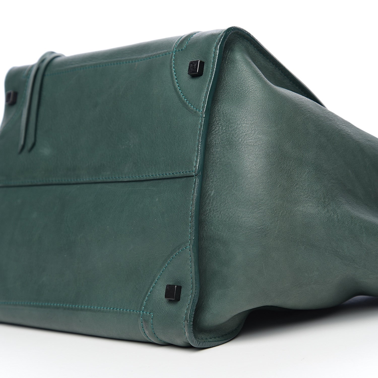 Celine Supple Calfskin Medium Phantom Luggage Emerald 8 of 9