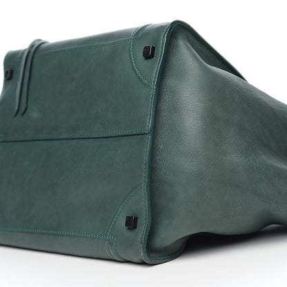 Celine Supple Calfskin Medium Phantom Luggage Emerald 8 of 9