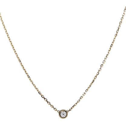 Cartier 18K Yellow Gold Diamond XS D'Amour Pendant Necklace 1 of 6