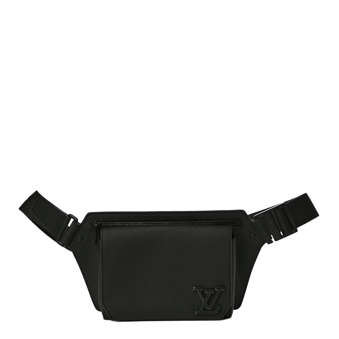 Grained Calfskin Aerogram Slingbag Black