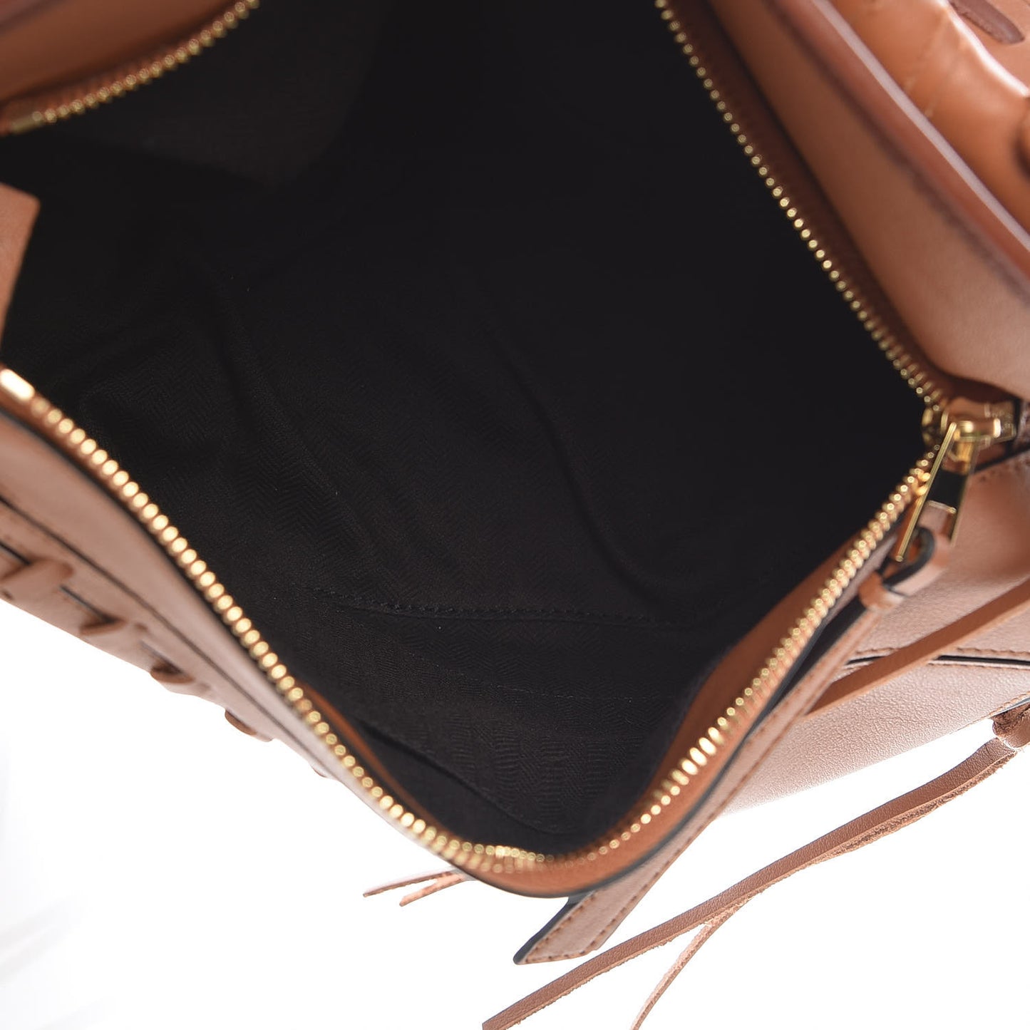 Calfskin Laced Puzzle Bag Tan