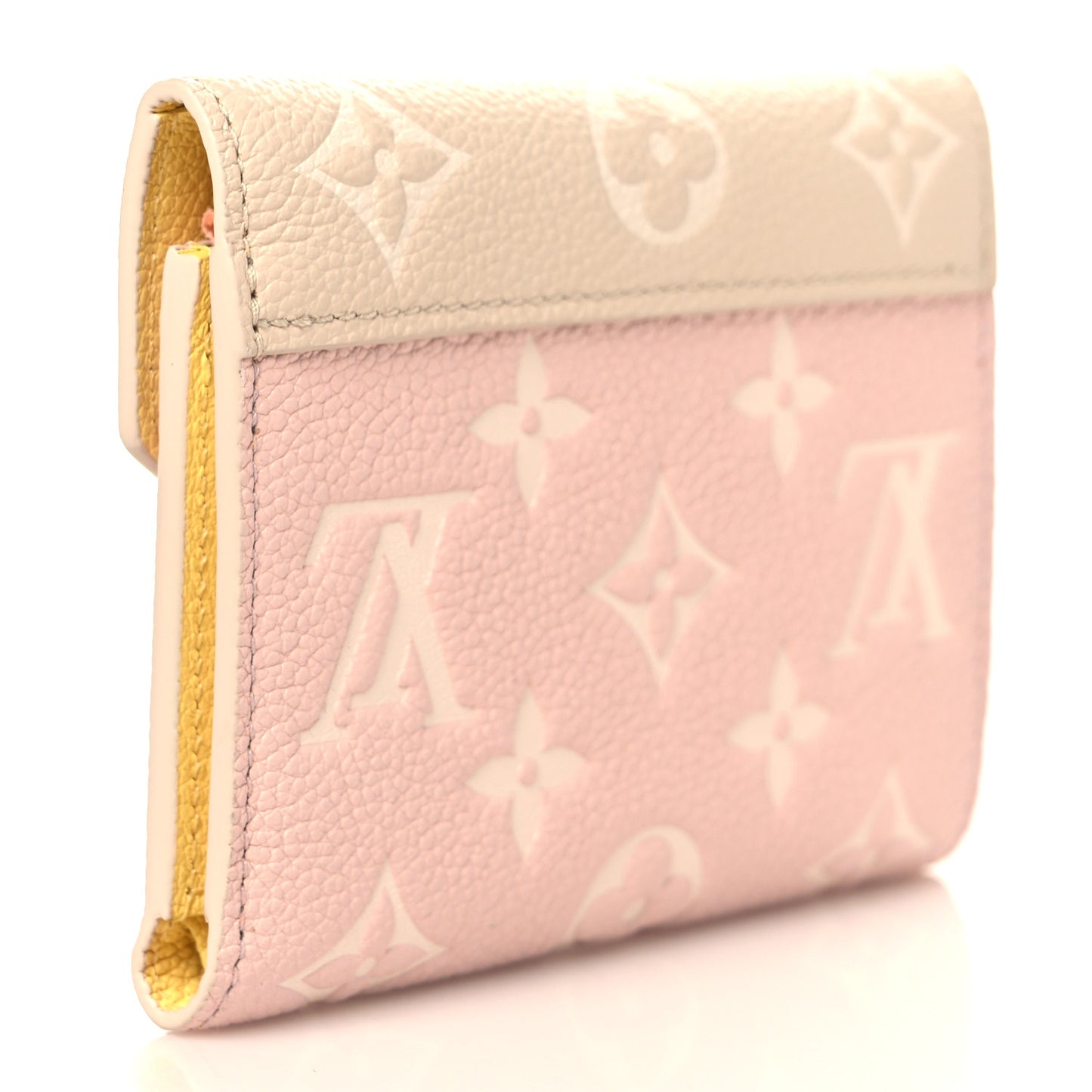 Empreinte Monogram Spring In The City Victorine Wallet Pink Beige Yellow