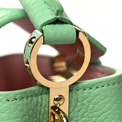 Louis Vuitton Taurillon Mini Capucines Vert Pomme 10 of 11
