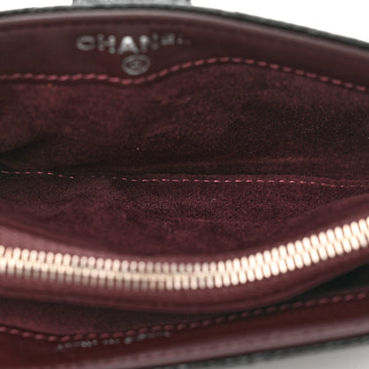 Chanel Caviar Quilted Mini Phone Holder Clutch Black 5 of 8