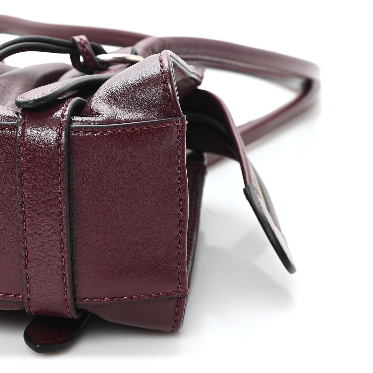 Nappa Medium The Cristina Satchel Dark Plum