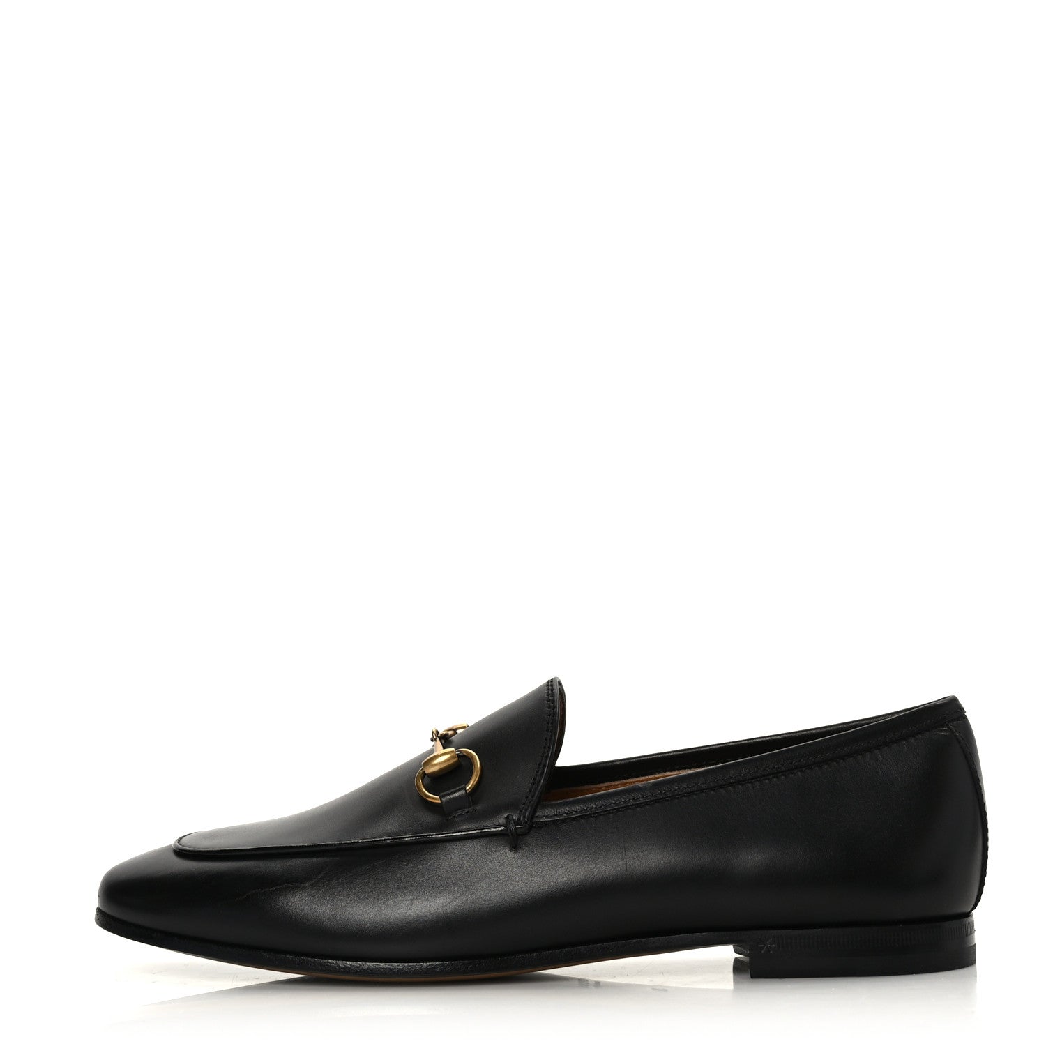 Gucci Calfskin Womens Jordaan Loafers 38 Black 1 of 8