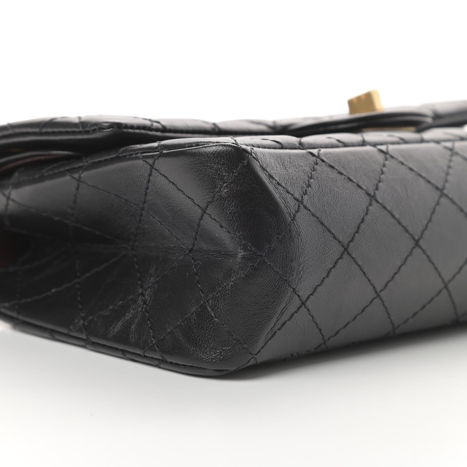 Chanel Aged Calfskin Quilted 2.55 Reissue 225 Flap Black 9 of 16