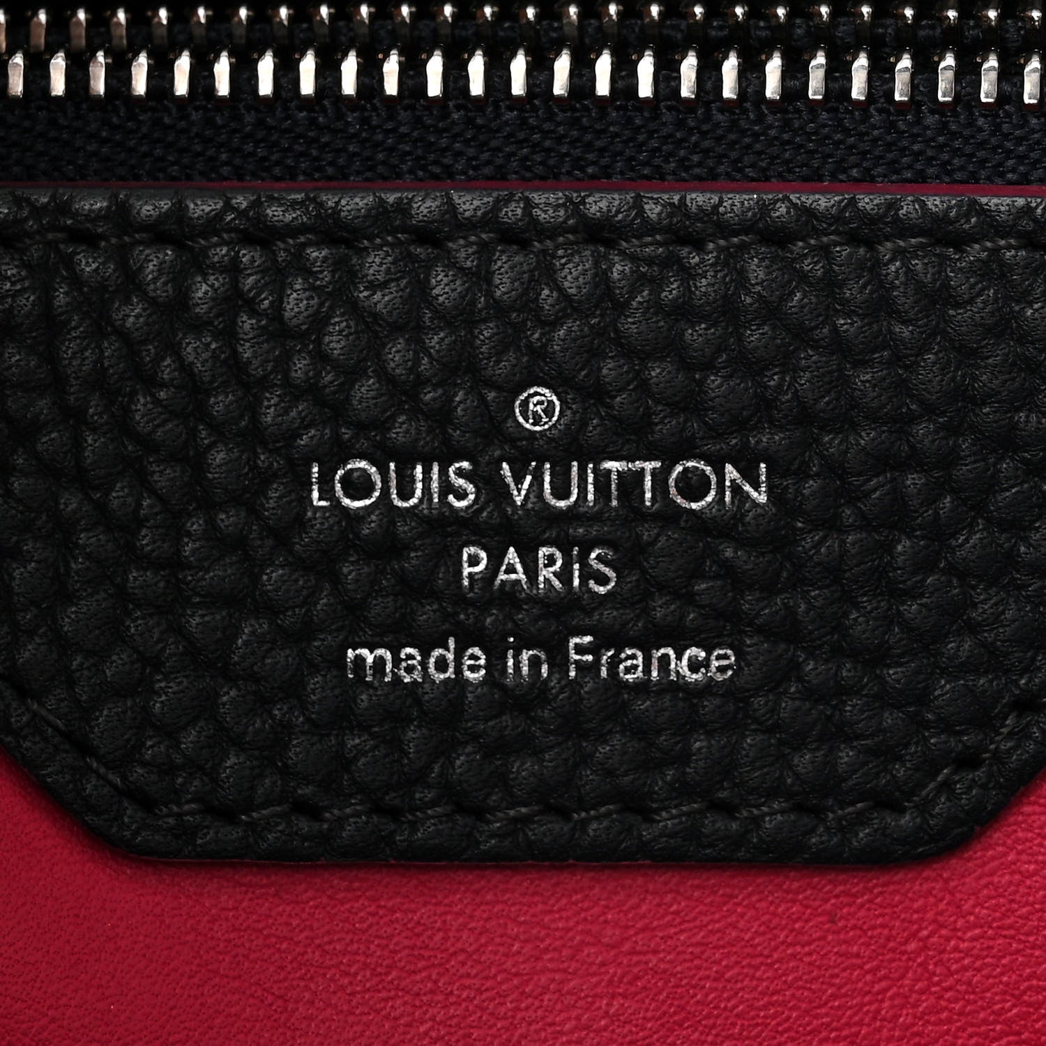 Louis Vuitton Taurillon Capucines MM Cobalt Fuchsia 6 of 10