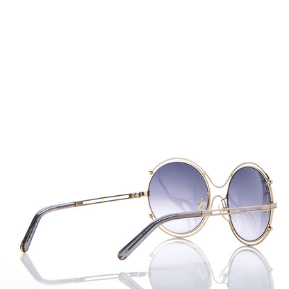 Chloe Isidora Oversized Round Sunglasses CE122S Silver 4 of 6