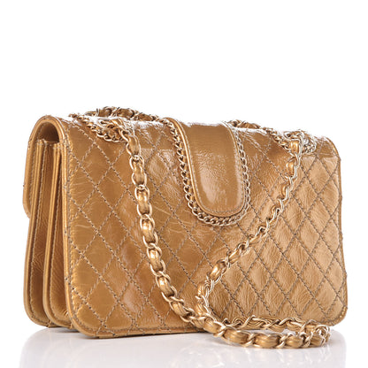 Chanel Patent Medium Madison Flap Gold 4 of 12