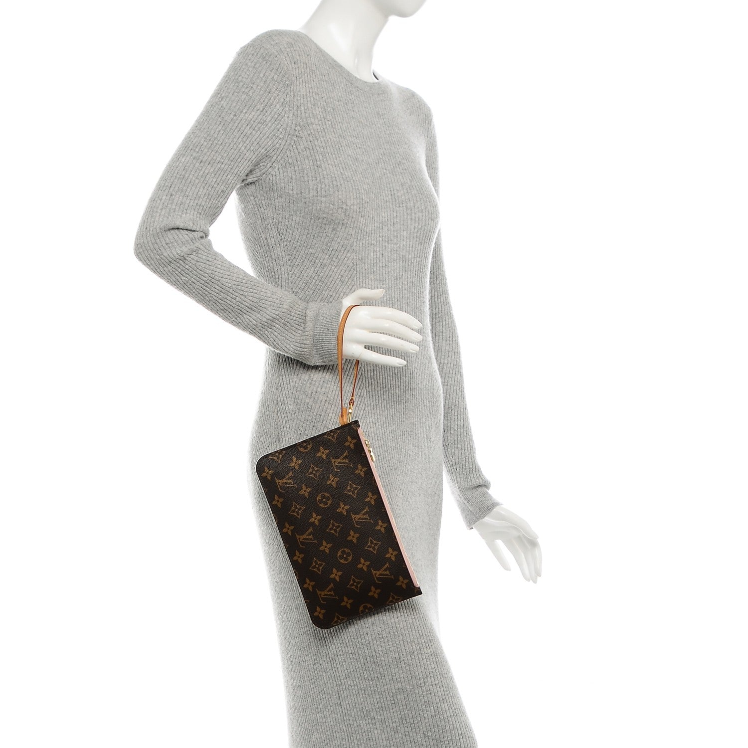 Louis Vuitton Monogram Neverfull MM GM Pochette Rose Ballerine 2 of 6