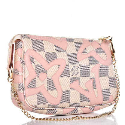 Louis Vuitton Damier Azur Tahitienne Mini Pochette Accessories 3 of 8