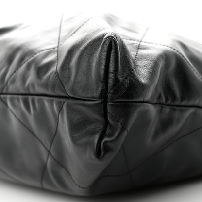 Chanel Shiny Calfskin Quilted Chanel 22 Black 10 of 11