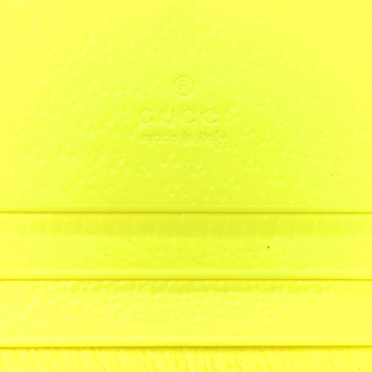 Calfskin Flora Print Zumi Card Case Wallet Yellow Fluo