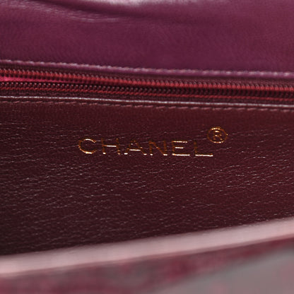 Chanel Alligator Envelope Flap Burgundy 6 of 12