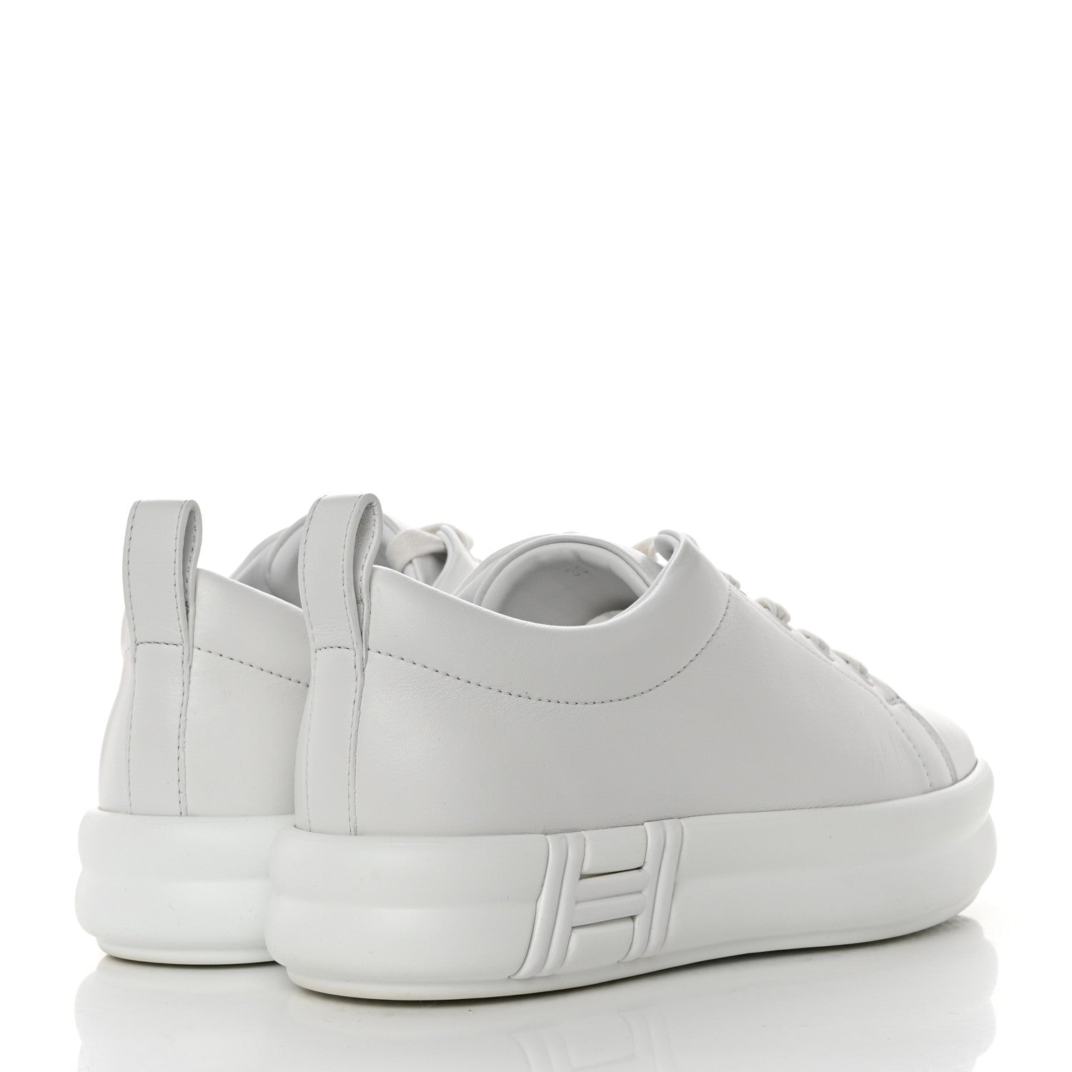 Hermes Calfskin Happy Sneakers 36 White 4 of 8