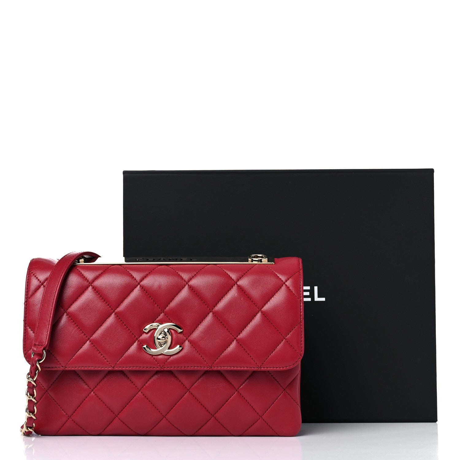 Chanel Lambskin Quilted Medium Trendy CC Flap Pink 17 of 17
