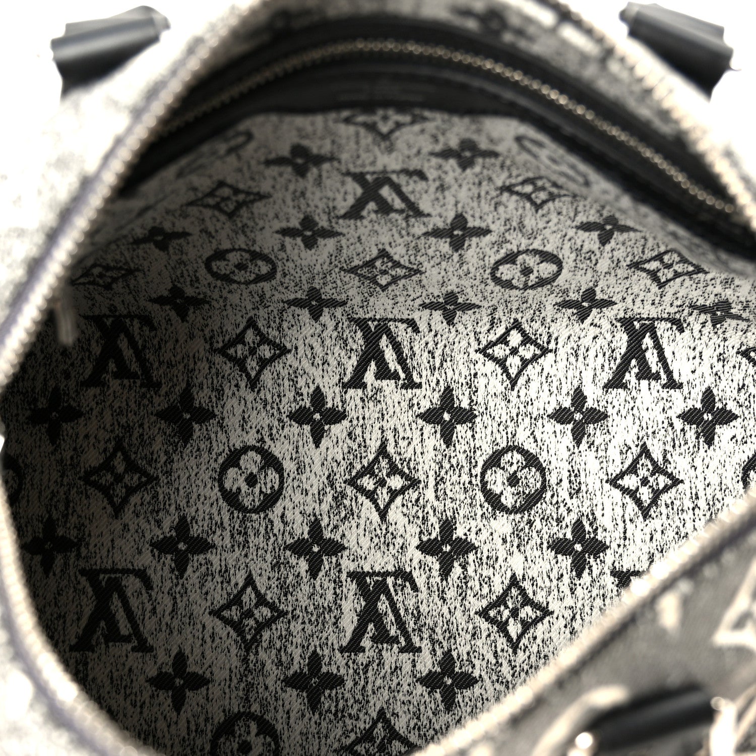 Louis Vuitton Denim Monogram Jacquard Speedy Bandouliere 25 Black 5 of 12