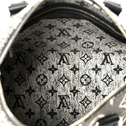 Louis Vuitton Denim Monogram Jacquard Speedy Bandouliere 25 Black 5 of 12