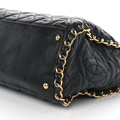 Chanel Calfskin Quilted Large Chain Me Hobo Black 10 of 12
