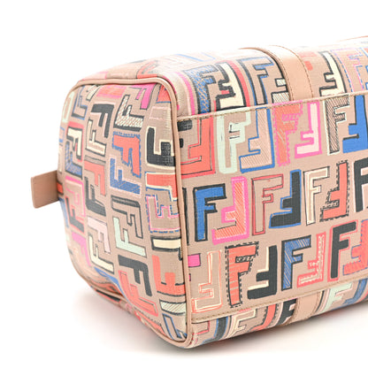Fendi Zucca Spalmati Vitello FF Multicolor Forever Boston Multicolor Beige 9 of 11