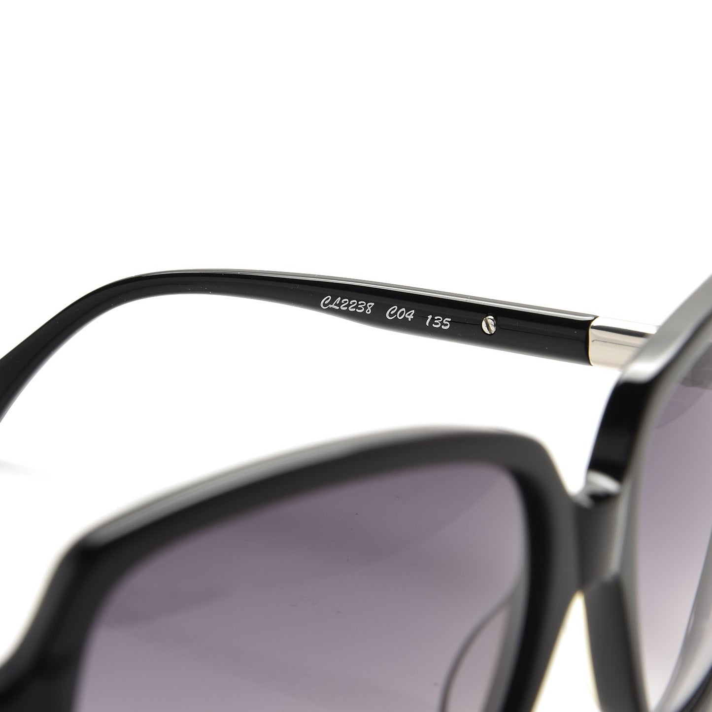 Oversized Round Sunglasses CL2238 Black