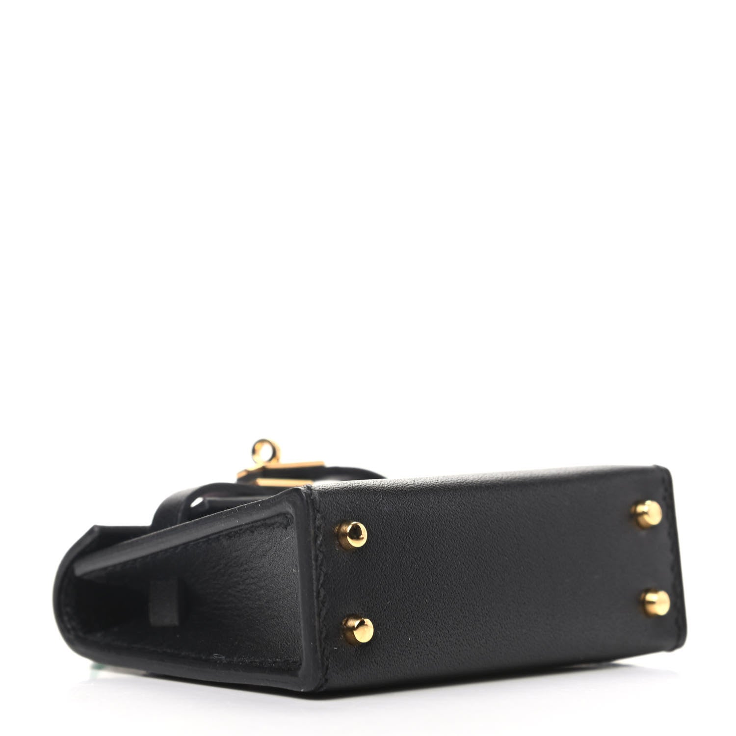 Hermes Tadelakt Mini Kelly Twilly Bag Charm Black 3 of 6