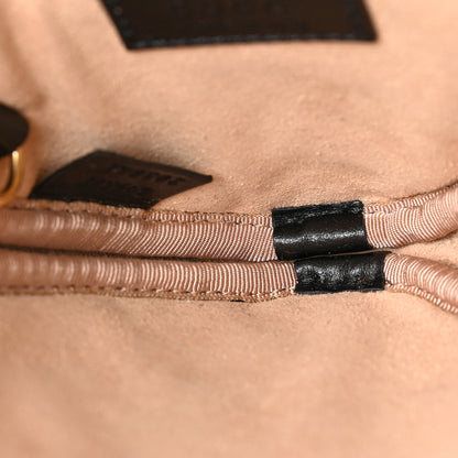 Gucci Calfskin Matelasse Chevron GG Marmont Heart Coin Purse Black 5 of 8