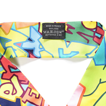 Hermes Silk Graff Graffiti Twilly Citron Malabar Caban 3 of 4