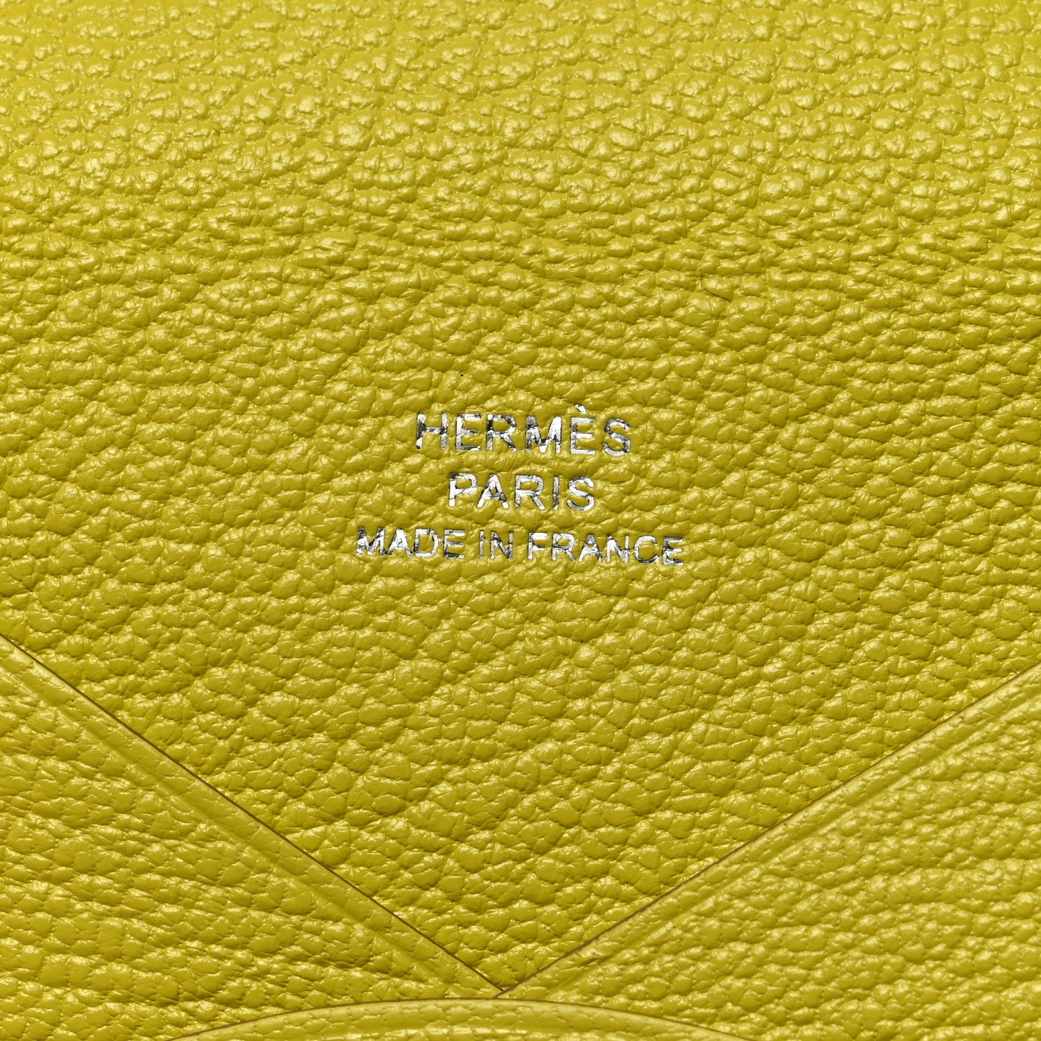 Hermes Chevre Mysore Calvi Card Case Lime 5 of 8