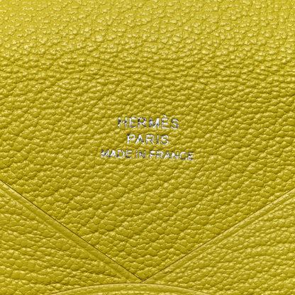 Hermes Chevre Mysore Calvi Card Case Lime 5 of 8