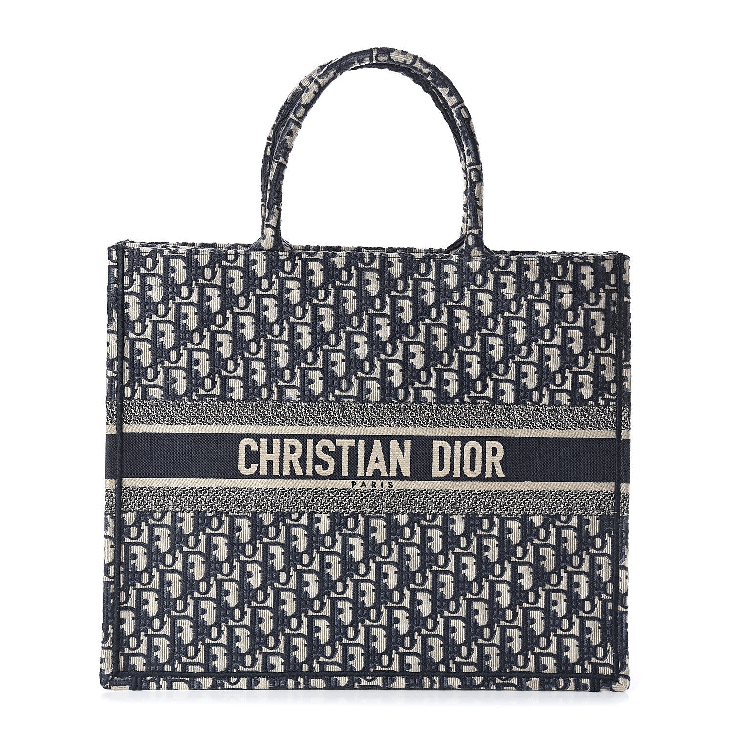 Christian Dior Oblique Book Tote Blue Multicolor 1 of 8