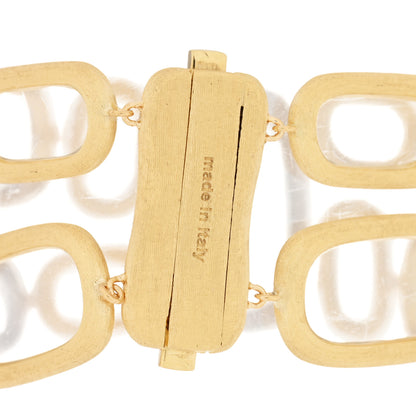 Marco Bicego 18K Yellow White Gold Diamond Mosaic Bracelet 3 of 3