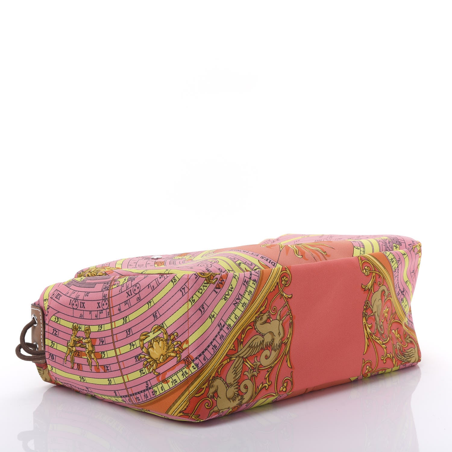 Hermes Silk Barenia Astrologie Fourbi 25 MM Pouch Pink Fauve 4 of 11