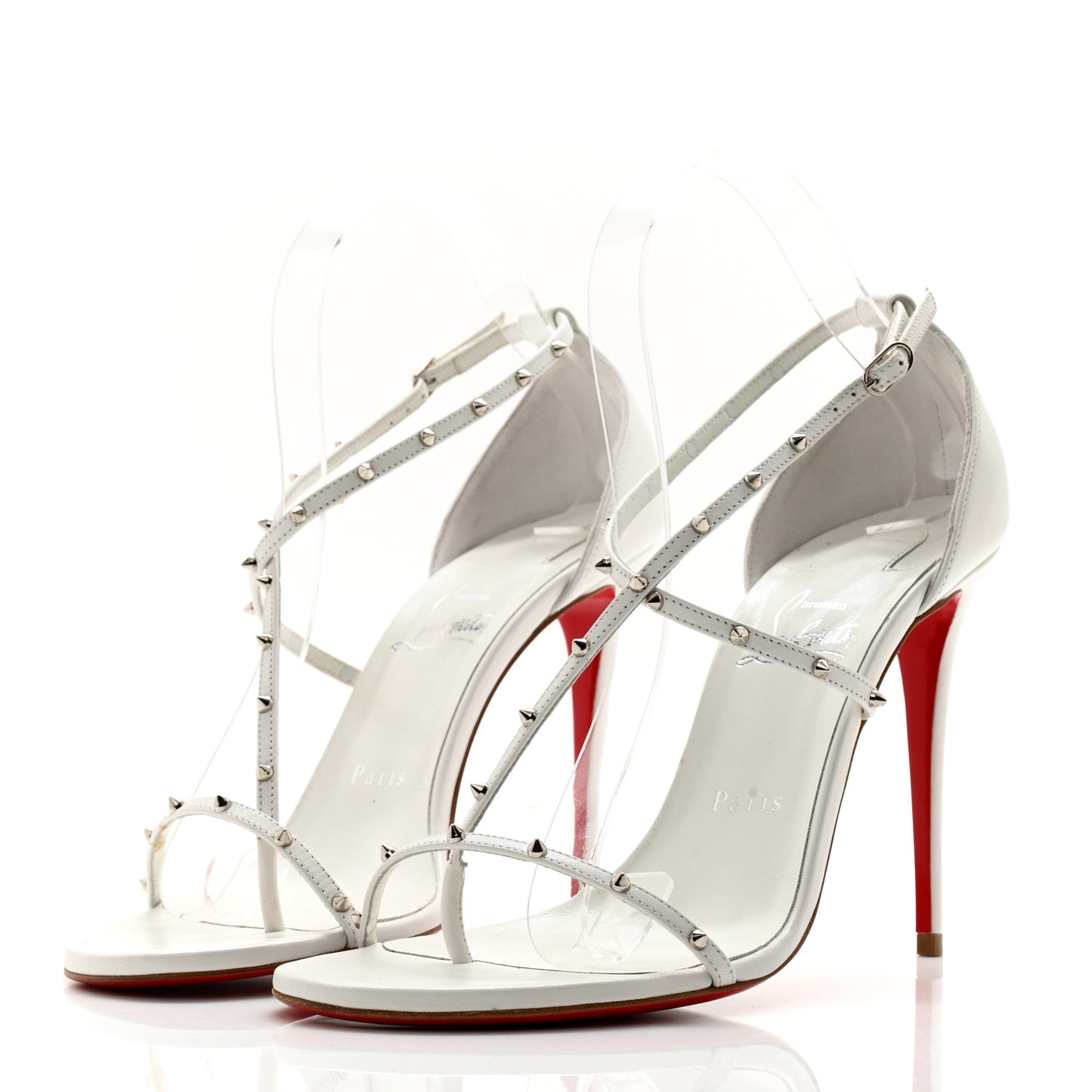 Riojana 100 Spiked Sandals 39 White