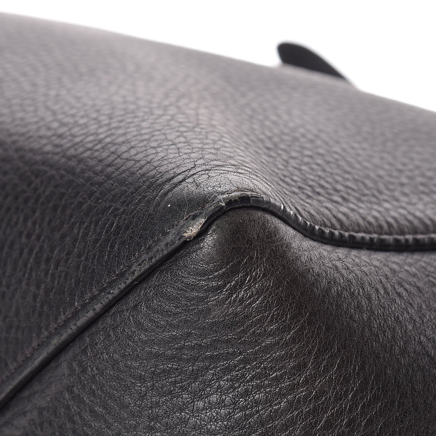 Celine Soft Grained Calfskin Small Belt Cabas Phantom Black 9 of 20