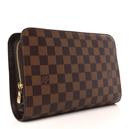 Louis Vuitton Damier Ebene Pochette Saint Louis Clutch 3 of 8
