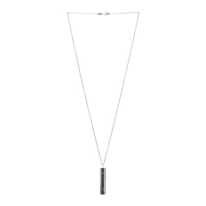 Tiffany Sterling Silver 1837 Bar Pendant Necklace 3 of 7