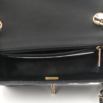 Chanel Lambskin Quilted Mini Rectangular Flap Black 5 of 9