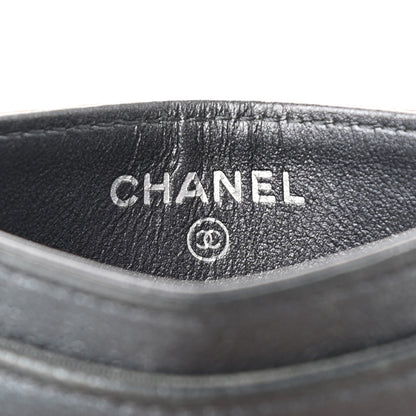 Chanel Metallic Caviar Quilted Maxi CC Card Holder Black 6 of 9
