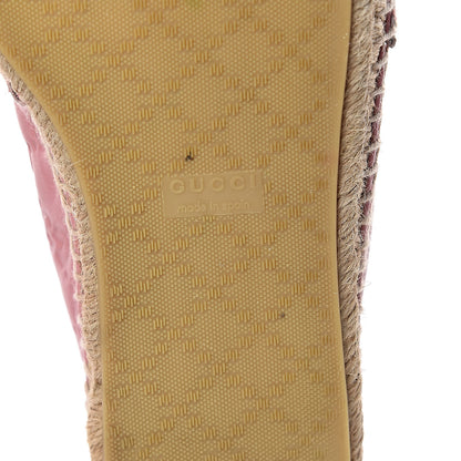 Gucci Guccissima Signature Espadrilles 38 Rose Baby Candy 8 of 13
