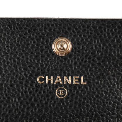 Chanel Caviar Quilted Flap Card Holder Black 5 of 8