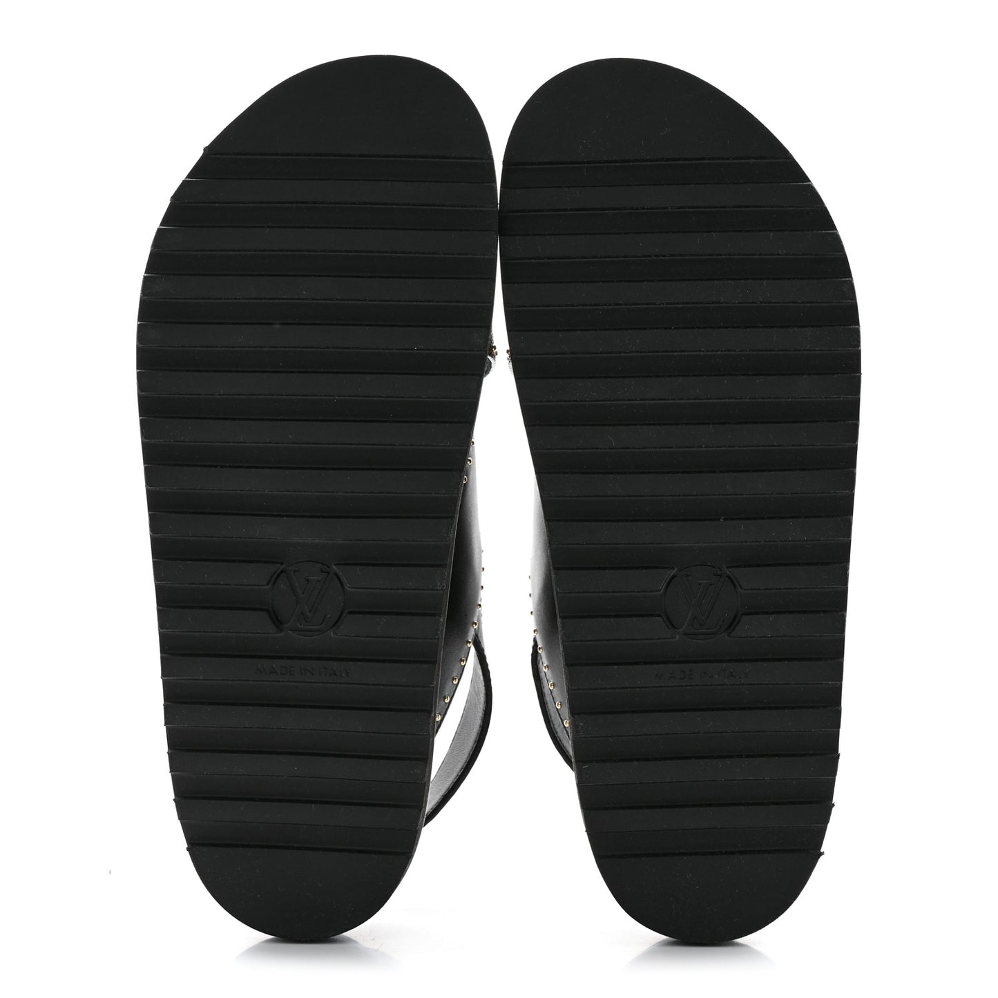 Monogram Paseo Flat Comfort Sandals 38 Black