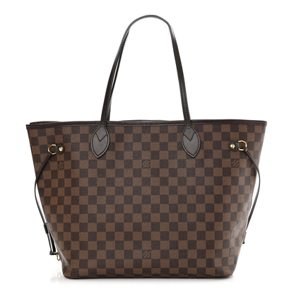 Louis Vuitton Damier Ebene Neo Neverfull MM Rose Ballerine 1 of 12
