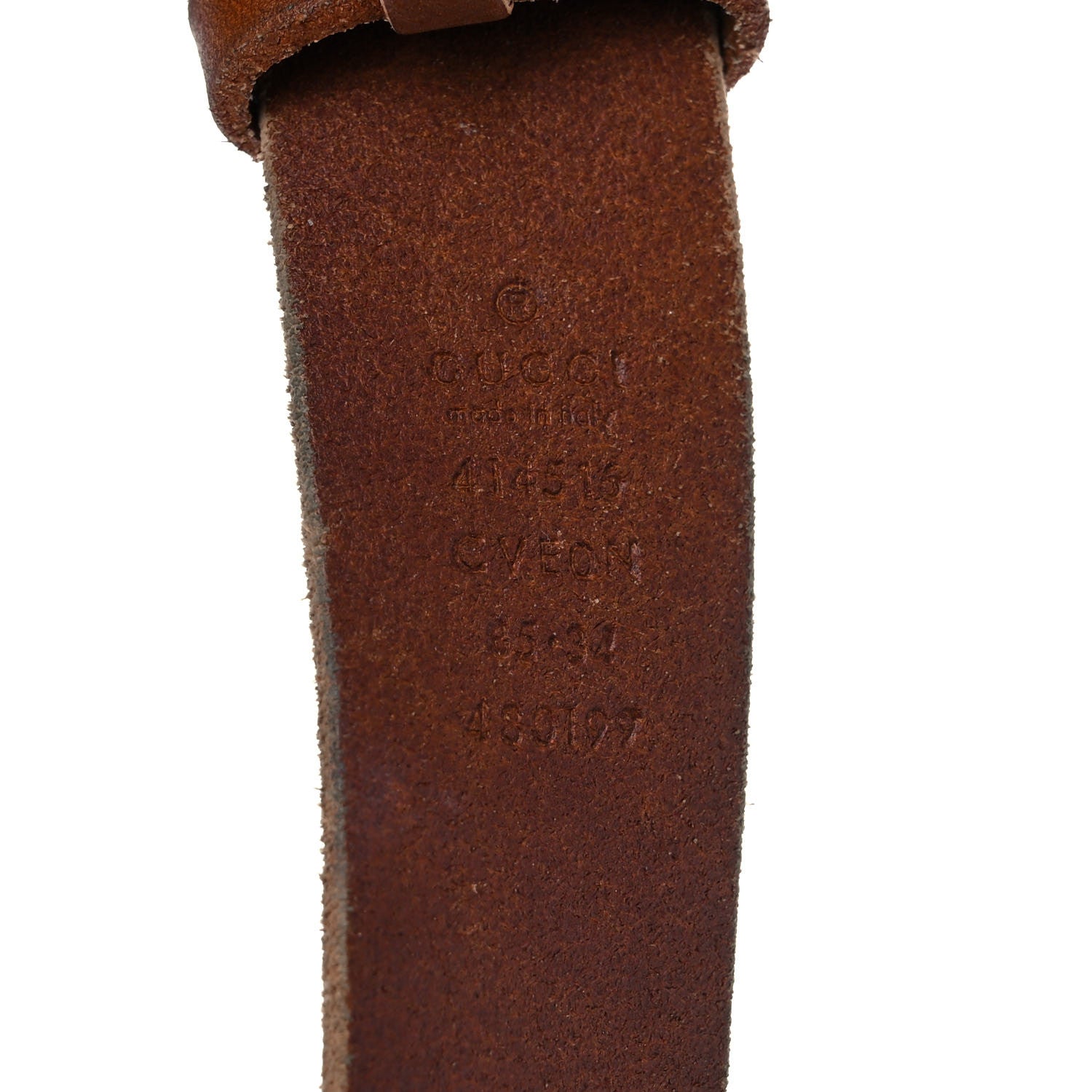 Gucci Cuoio Toscano Nickel Double Double G 30mm Belt 85 34 Cuir 3 of 14